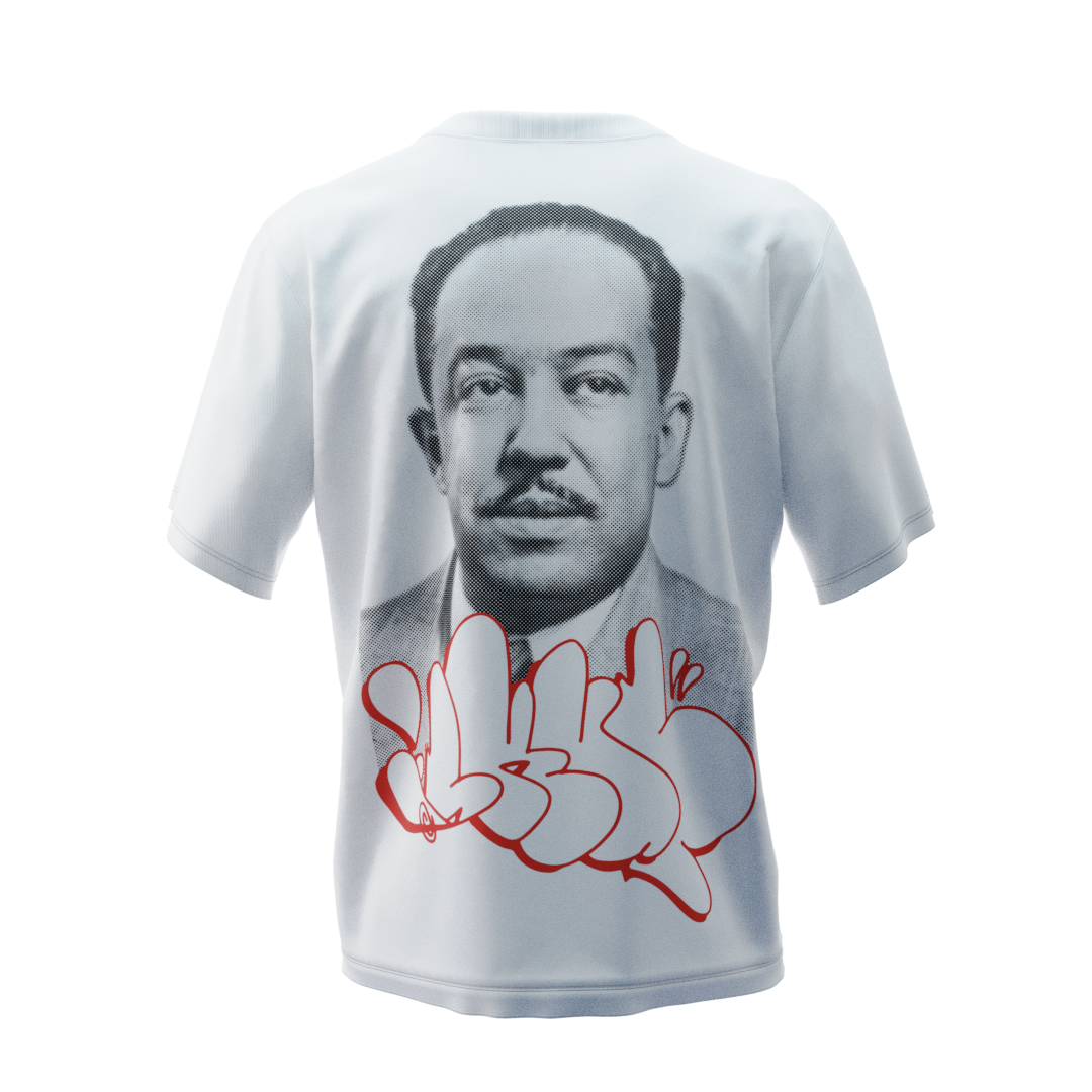 Langston Hughes Famous Writer T Shirt By SKUF Ourtypes women-s-to-men-s-shirt-size-conversion-chart-54-off